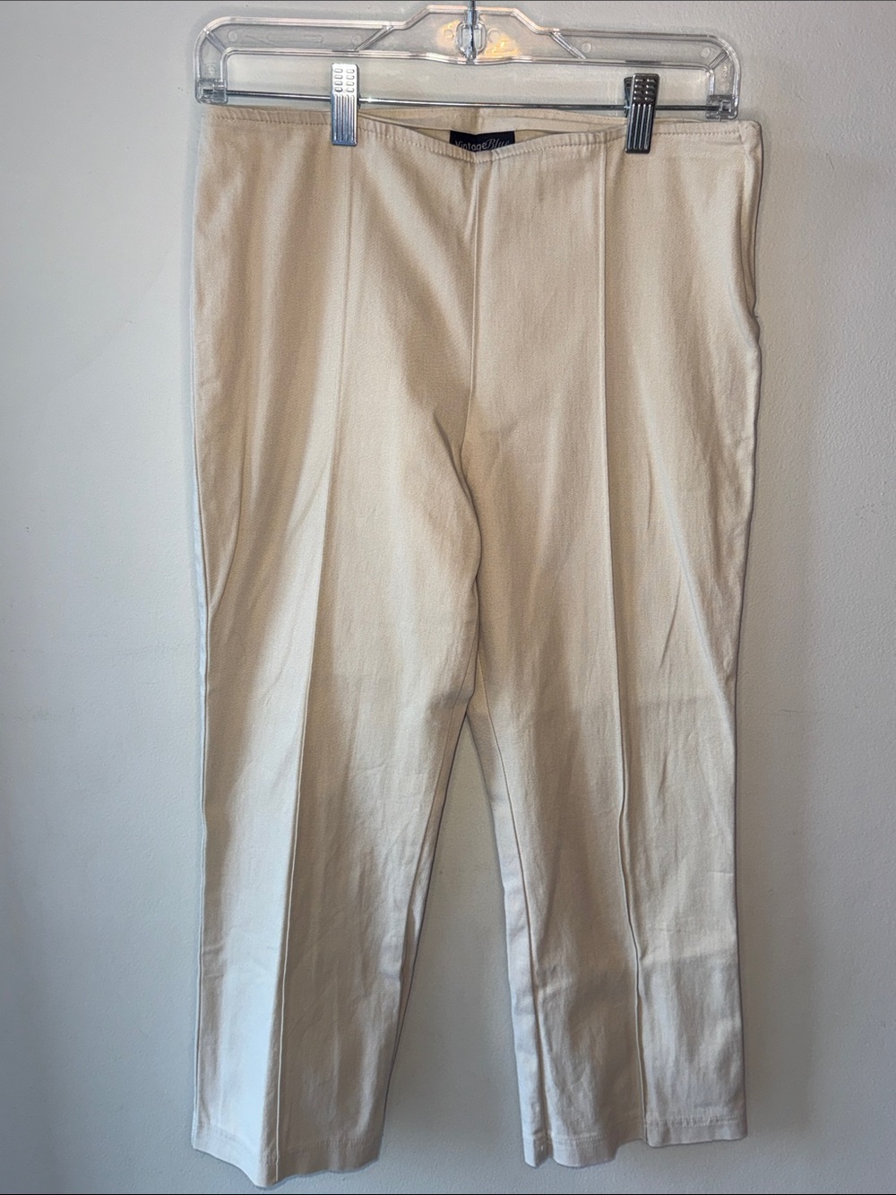Vintage Blue - Cream Women's 3/4 Trousers